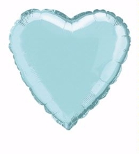 18" Baby Blue Heart Foil Balloon