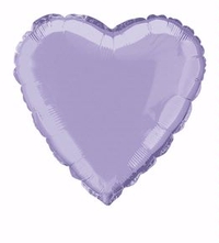 18" Lavender Heart Foil Balloon
