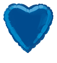 18" Royal Blue Heart Foil Balloon