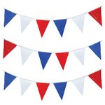 32ft Pennant Bunting Red White Blue 10mtrs